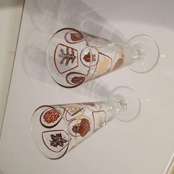 Vintage MCM Libbey Pilsner Beer Glasses Set of 2 - Picture 5 of 17